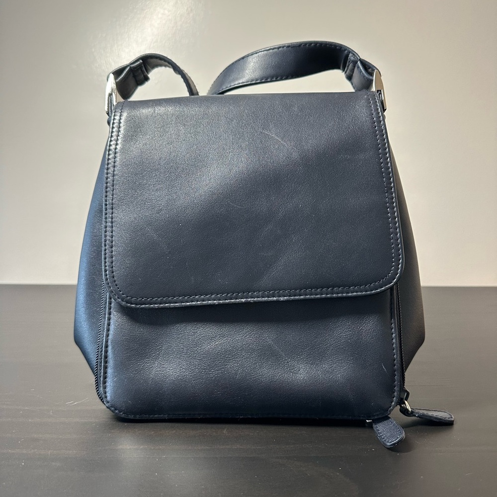 Black Leather Crossbody